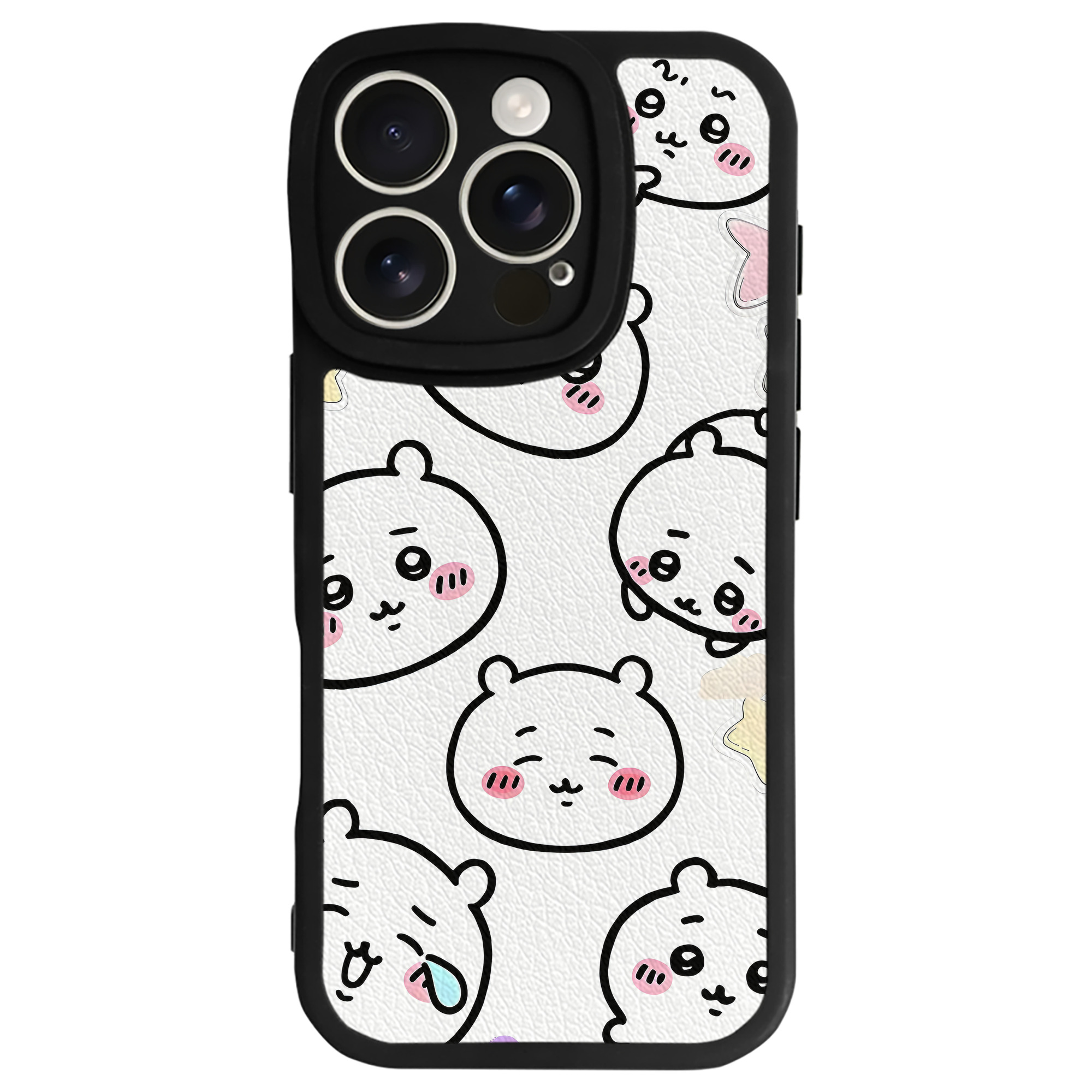 （画像用） ちいかわ Chii-kawa 【iPhone 16シリーズ対応】シリコンスマホケース（レザー調） 材質：シリコン